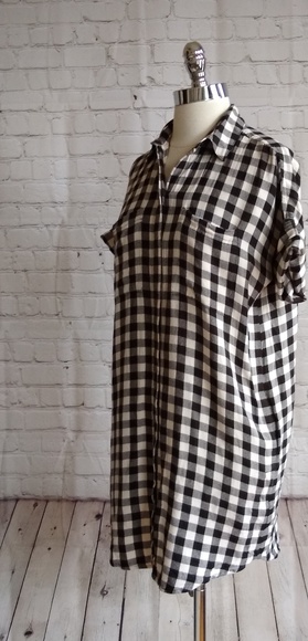 Madewell buffalo plaid Courier shirt dress XS - Picture 4 of 8